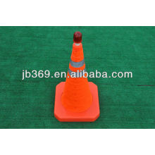 Fabricação de cone dobrável / dobrável / retrátil de segurança de tráfego com tamanho 500mm / 600mm / 700mm